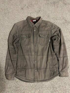 Columbia Men's Rugged Ridge Fleece Lined Canvas Shirt Jacket, Size Medium